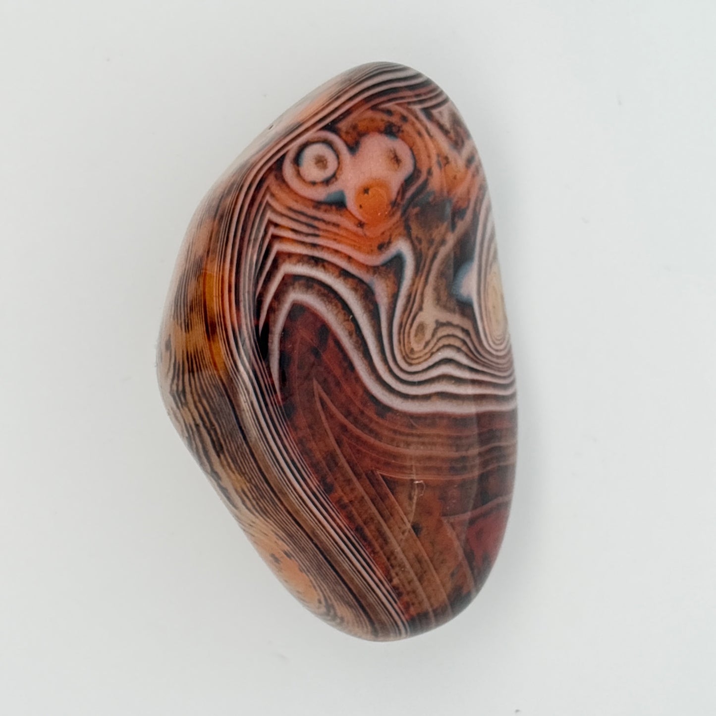 SILK (SARDONYX) AGATE PALMSTONE (999335)