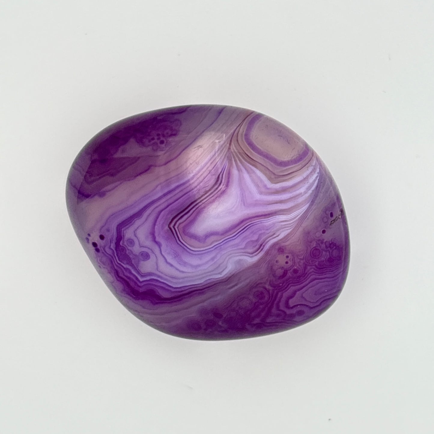 PURPLE AGATE PALMSTONE (293842)