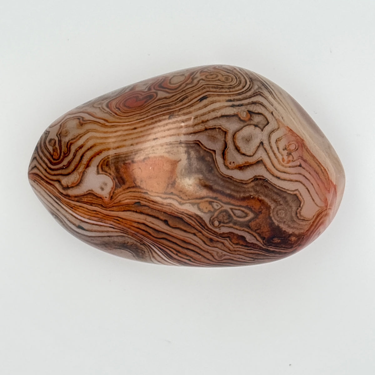 SILK (SARDONYX) AGATE PALMSTONE (999331)