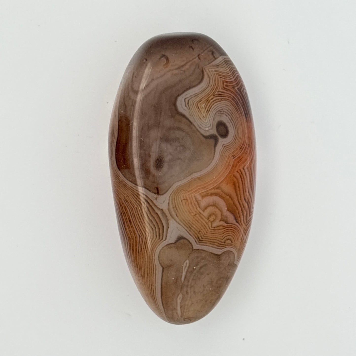 SILK (SARDONYX) AGATE PALMSTONE (999327)