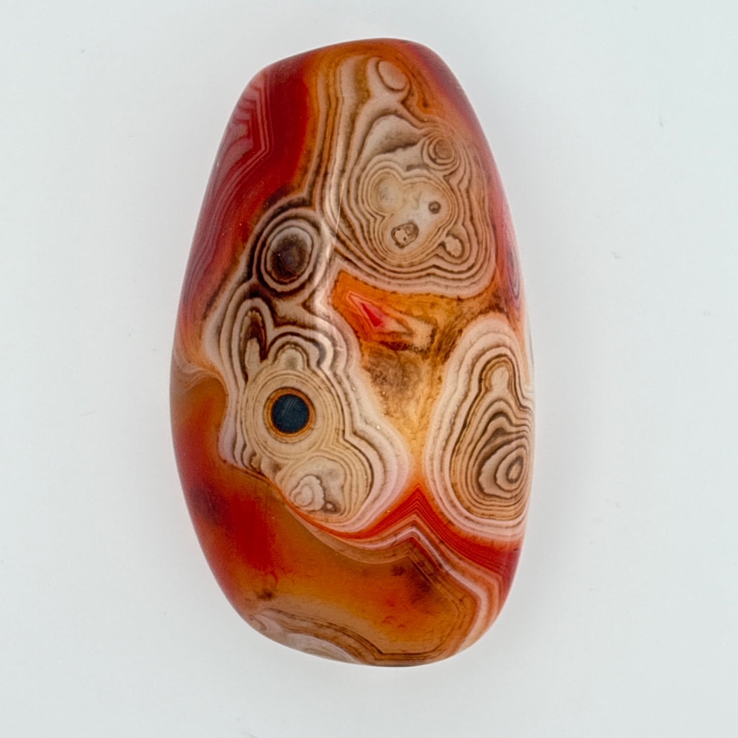 SILK (SARDONYX) AGATE PALMSTONE (999337)