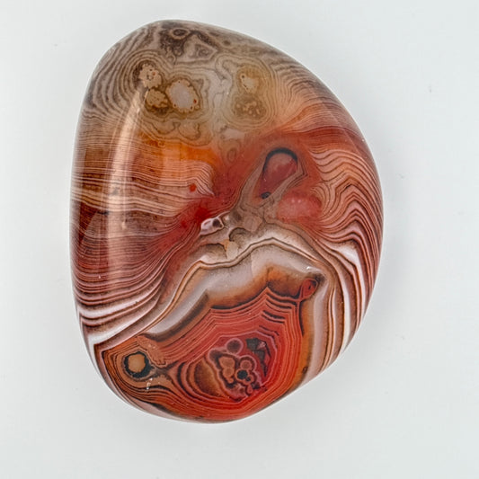 SILK (SARDONYX) AGATE PALMSTONE (999338)