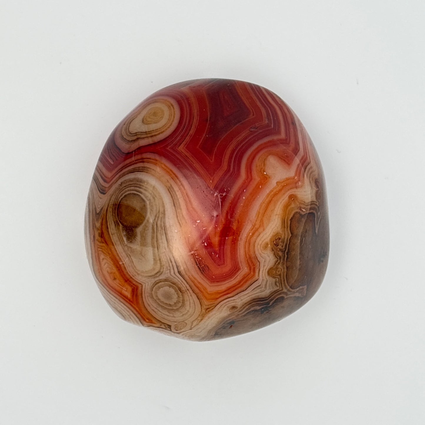 SILK (SARDONYX) AGATE PALMSTONE (999328)